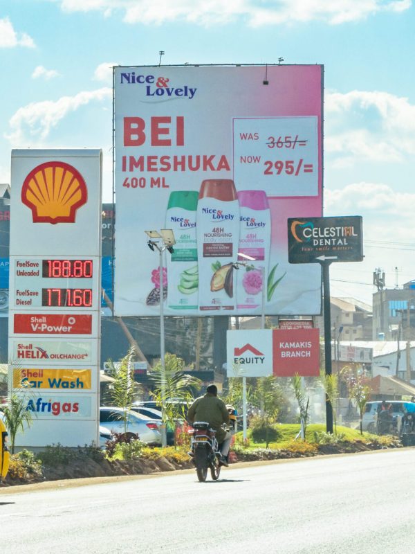 Eye-catching static billboard promoting brand visibility in Nairobi